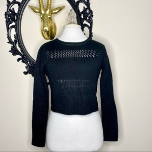 MINKPINK Black Slightly Cropped Sweater